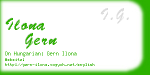 ilona gern business card